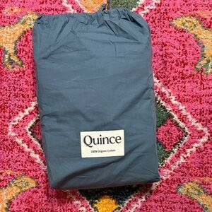 Quince Organic Cotton Sheet Set - charcoal grey